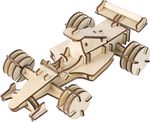 3D Puzzel Bouwpakket Formule 1- hout