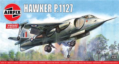 1:72 Airfix 01033V Hawker Siddeley P.1127 - Vintage Classics - Straaljager Plastic Modelbouwpakket