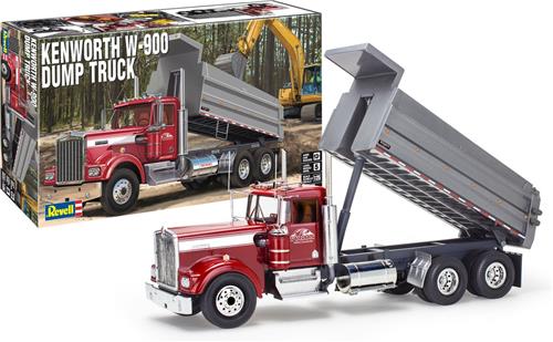 1:25 Revell 12628 Kenworth W-900 Dump Truck Plastic Modelbouwpakket