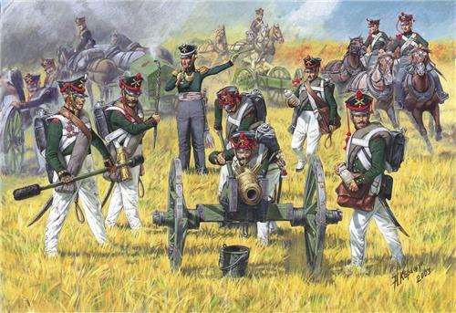 1:72 Zvezda 8022 Russian Foot Artillery 1812-1815 Plastic Modelbouwpakket