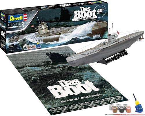 1:144 Revell 05675 Das Boot Collector's Edition - 40th Anniversary - Gift Set Plastic Modelbouwpakket