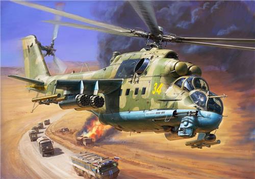 Zvezda - Mil-24p (Zve7315) - modelbouwsets, hobbybouwspeelgoed voor kinderen, modelverf en accessoires