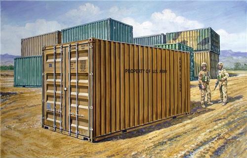 1:35 Italeri 6516 20'FT Military Container Plastic Modelbouwpakket