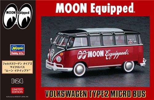 1:24 Hasegawa 20524 Volkswagen Type 2 Moon Equipped Bus Plastic Modelbouwpakket