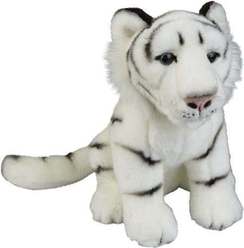 Pluche knuffel dieren Witte Tijger 28 cm - Speelgoed Tijgers knuffelbeesten