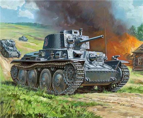 Zvezda - German 38t Tank (Zve6130) - modelbouwsets, hobbybouwspeelgoed voor kinderen, modelverf en accessoires