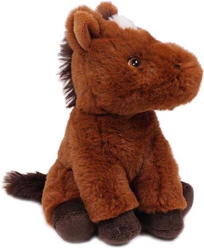 Eco Knuffel Paard zittend 20 cm