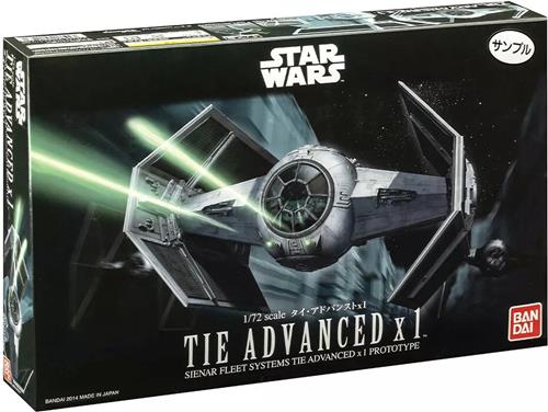 1:72 Revell Bandai 01214 Star Wars TIE Advanced Plastic Modelbouwpakket