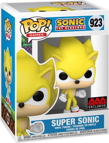 Funko Pop! Games: Sonic the Hedgehog - Super Sonic #923 Exclusive (non-chase)