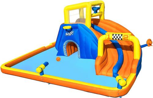 Bestway H2OGO! 18'1'' x 16'6'' x 8'8''/5.51m x 5.02m x 2.65m Super Speedway Mega Water Park