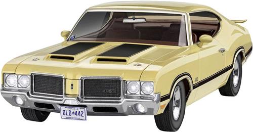 1:25 Revell 07695 1971 Oldsmobile 442 Coupe Plastic Modelbouwpakket