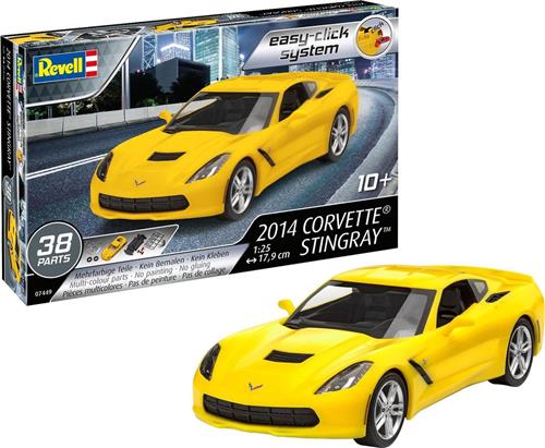 Revell Modelbouwset Corvette Stingray 1:25 Geel 38-delig