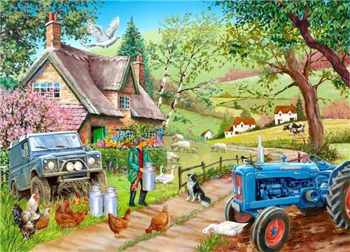 House of Puzzles Farm Fresh - 500 Piece Jigsaw Puzzle