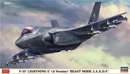 1:72 Hasegawa 02366 F-35 Lightning II A Beast Mode JASDF Plastic Modelbouwpakket