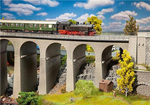 Faller - Viaduct set, 2-sporig - modelbouwsets, hobbybouwspeelgoed voor kinderen, modelverf en accessoires