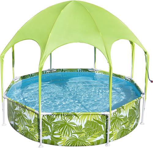 Bestway Splash-in-Shade Rond Bovengronds Zwembad met UV Careful Zonnescherm