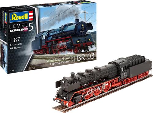 1:87 Revell 02166 Schnellzuglokomotive BR03 Plastic Modelbouwpakket