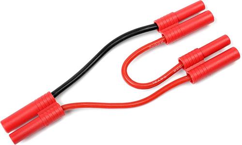 Revtec - Power Y-kabel - Serieel - 4.0mm Goudconnector - 14AWG Siliconen-kabel - 12cm - 1 st