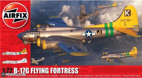 1:72 Airfix 08017B Boeing B17G Flying Fortress Plane Plastic Modelbouwpakket