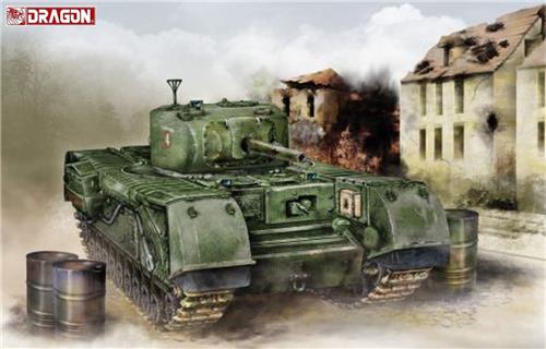 1:72 Dragon 7507 Churchill Mk.IV NA 75 Tank Plastic Modelbouwpakket