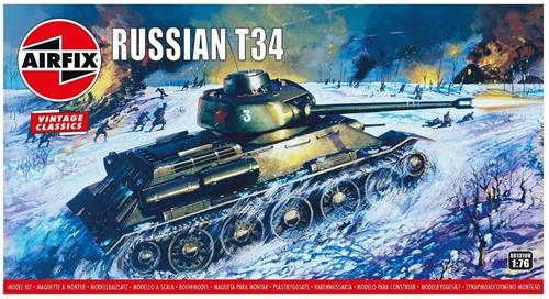 Airfix - Russian T34 (Af01316v) - modelbouwsets, hobbybouwspeelgoed voor kinderen, modelverf en accessoires