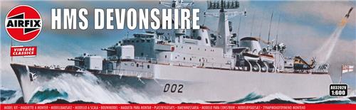 1:600 Airfix 03202V HMS Devonshire Ship Plastic Modelbouwpakket