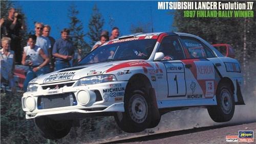 1:24 Hasegawa 20480 Mitsubishi Lancer EVO IV Finland 1997 Plastic Modelbouwpakket