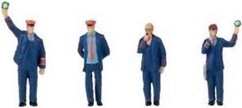 Faller - Railway staff & conductor whistle Figurine set with mini sound effect - FA180237 - modelbouwsets, hobbybouwspeelgoed voor kinderen, modelverf en accessoires