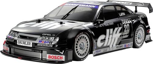 Tamiya 1:10 RC auto Elektro Racewagen Opel Calibra V6 Cliff Zwart Brushed 4WD Bouwpakket