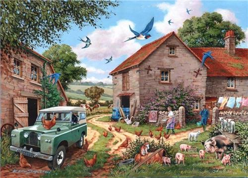 House of Puzzles Farmer's Wife - BIG 500 Piece Jigsaw Puzzle