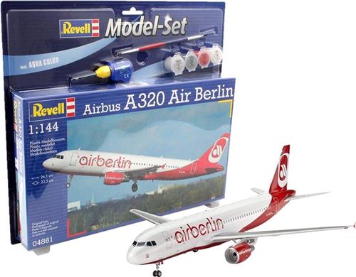 Revell Vliegtuig Airbus A320 Air Berlin - Bouwpakket - 1:144