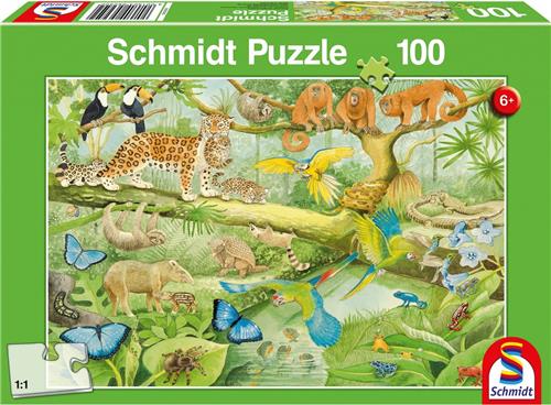 999 Games Legpuzzel Dieren In De Jungle Junior 100 Stukjes