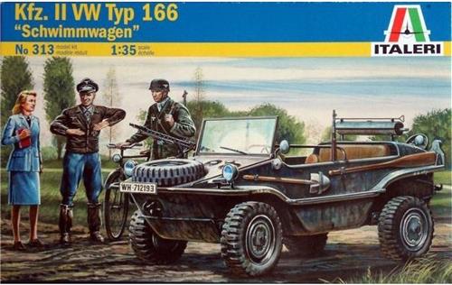 Kfz. II VW Typ 166 Schwimmwagen - Scale 1/35 - Italeri - ITA-0313