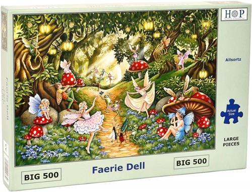 House of Puzzles Faerie Dell - BIG 500 Piece Jigsaw Puzzle