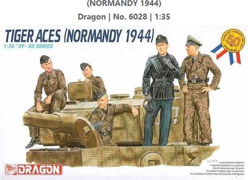 1:35 Dragon 6028 Duitse Soldaten - Tiger Acces - Normandy 1944 - Figuren Plastic Modelbouwpakket