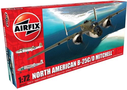 1:72 Airfix 06015 North American B25C/D Mitchell Plastic Modelbouwpakket