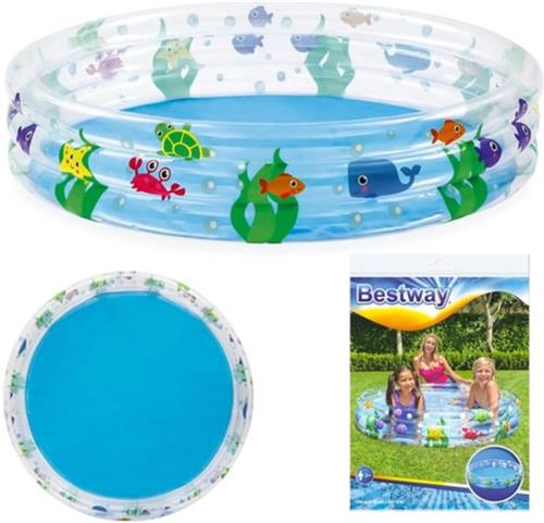 Bestway Kinderzwembad Ocean Life 152 x 30 cm - Opblaasbaarzwembad