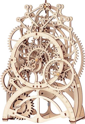 Robotime - DIY Mechanical Gears-Pendulum Clock - Houten Bouwpakket