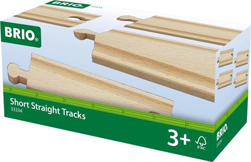 BRIO Halve rechte rails - 33334