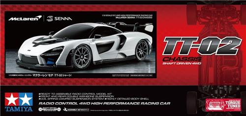 1:10 Tamiya 58711 RC McLaren Senna TT-02 RC Plastic Modelbouwpakket