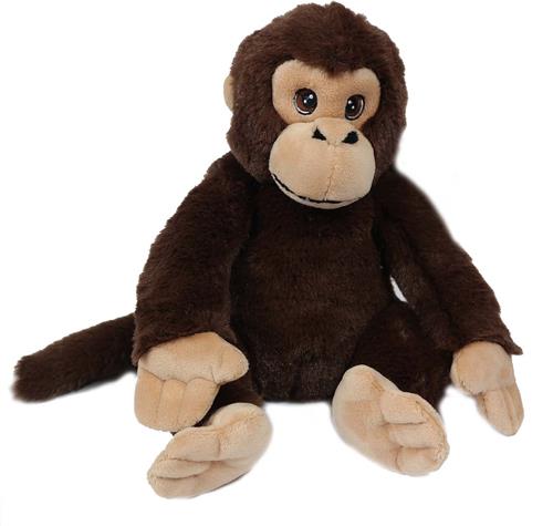 PIA Soft Toys - Pluche Knuffeldier Aap bruin zittend ECO - 20 cm: 100% Ecologisch, 100% Lief