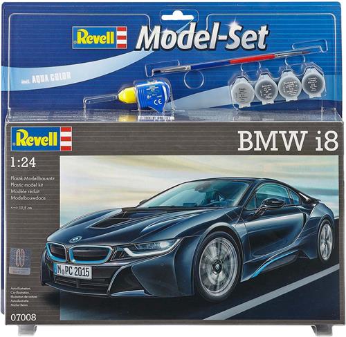 1:24 Revell 67008 BMW i8 - Model Set Plastic Modelbouwpakket