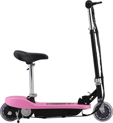 vidaXL Step elektrisch met zitje 120 W roze