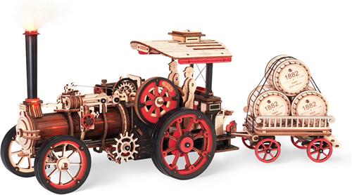 Robotime ROKR Steam Engine LKA01 - Bouwpakket - Knutselen - Stoommachine - Hobby - DIY - Miniatuur