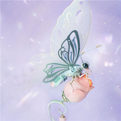 Robotime ROKR Butterfly (pink) - MI05P - Modelbouw - DIY - Miniatuur - Hobby - Bouwpakket - Vlinder - Cadeautip