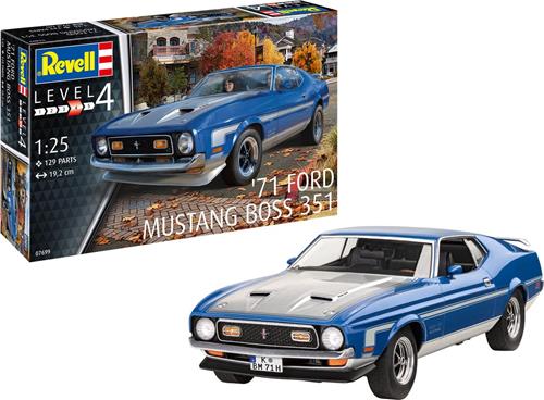 1:25 Revell 07699 71 Ford Mustang Boss 351 Plastic Modelbouwpakket