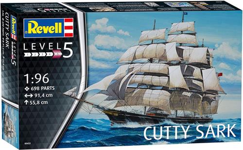 1:96 Revell 05422 Cutty Sark Boat Plastic Modelbouwpakket