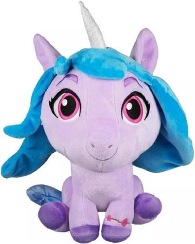 Izzy Moonbow  My Little Pony Angels Pluche Knuffel 30 cm {Speelgoed Knuffeldier voor kinderen jongens meisjes | My Little Pony: Een nieuwe generatie | Bekend van Netflix | Pipp Petals, Zipp Storm, Sunny Starscout, Izzy Moonbow, Hitch Trailblazer}