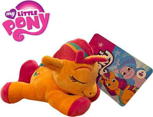 Sunny Starscout Slapend  My Little Pony Pluche Knuffel 15 cm {Speelgoed Knuffeldier voor kinderen jongens meisjes | My Little Pony: Een nieuwe generatie | Bekend van Netflix | Pipp Petals, Zipp Storm, Sunny Starscout, Izzy Moonbow, Hitch Trailblazer