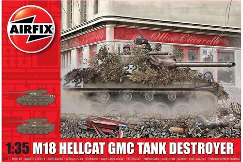 1:35 Airfix 1371 M-18 Hellcat GMC Tank Destroyer Plastic Modelbouwpakket